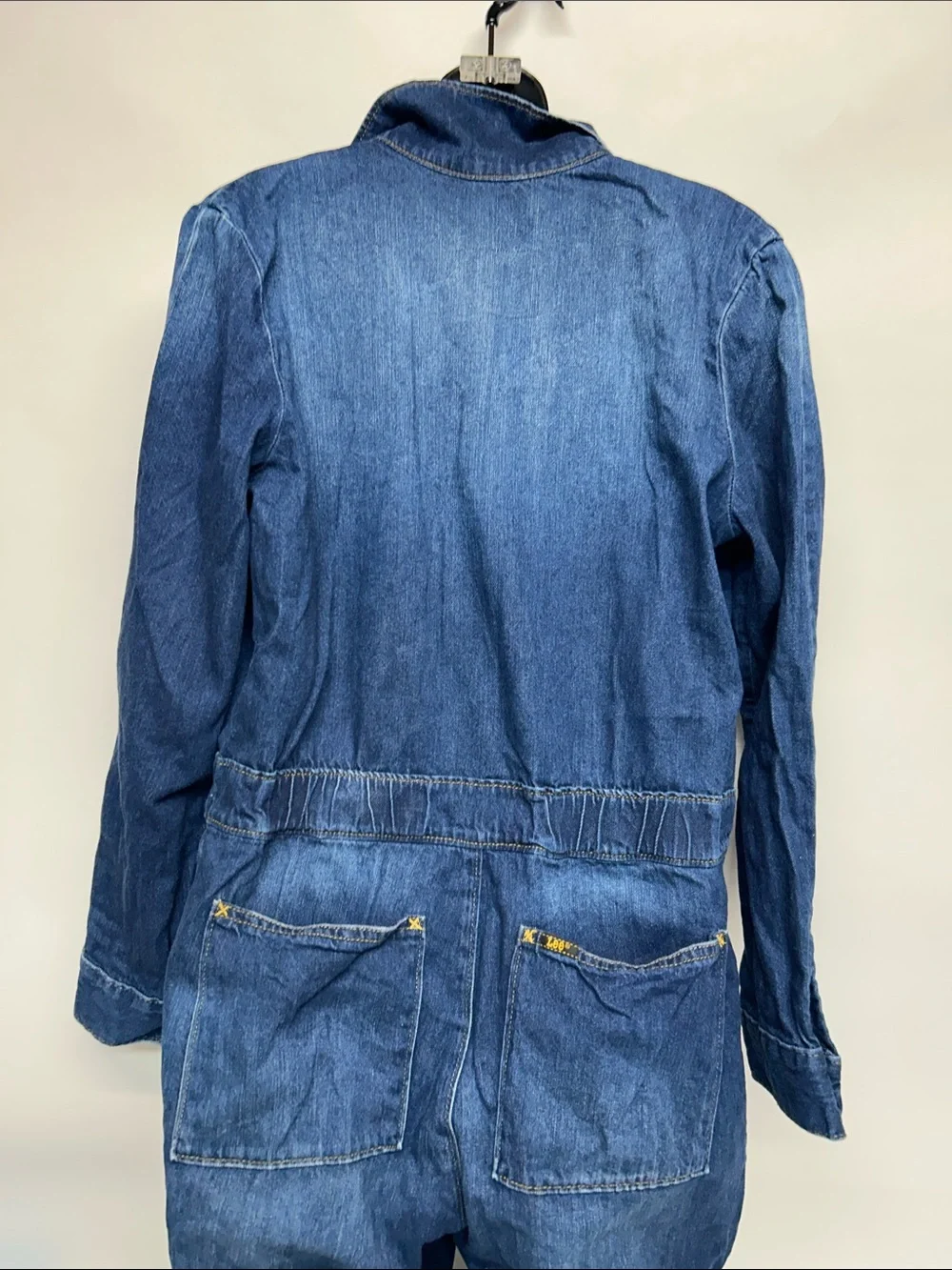 Dark Blue Denim Jumpsuit / Boilersuit size medium lee’s 100% cotton